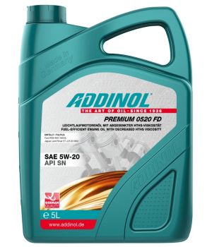 Моторное масло ADDINOL Premium 0520 FD 5W-20, 5л