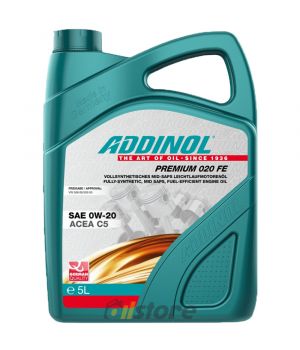 Моторное масло ADDINOL Premium 020 FE 0W-20, 5л