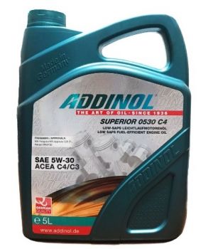 Моторное масло ADDINOL Superior 0530 C4 5W-30, 5л