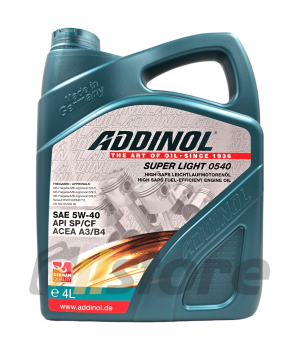 Моторное масло ADDINOL Super Light 0540 5W-40, 4л