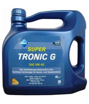 Моторное масло ARAL SuperTronic G 0W-40, 4л