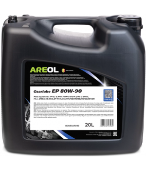 Трансмиссионное масло AREOL Gearlube EP 80W-90, 20л