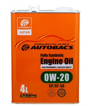 Моторное масло AUTOBACS Fully Synthetic 0W-20 SP/GF-6A, 4л