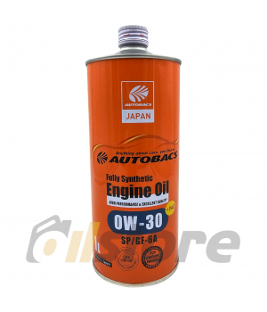 Моторное масло AUTOBACS Fully Synthetic 0W-30 SP/GF-6A, 1л