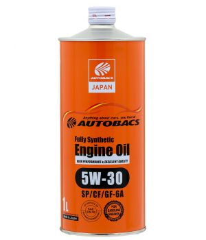 Моторное масло AUTOBACS Fully Synthetic 5W-30 SP/CF/GF-6A, 1л