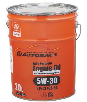 Моторное масло AUTOBACS Fully Synthetic 5W-30 SP/CF/GF-6A, 20л