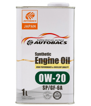 Моторное масло AUTOBACS Synthetic Engine Oil 0W-20 SP/GF-6, 1л