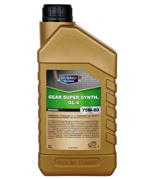 Трансмиссионное масло AVENO Gear Super Synth. 75W-80 GL-4, 1л