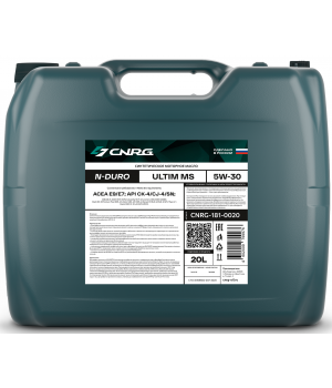 Моторное масло C.N.R.G. N-Duro Ultim MS 5W-30 CК-4/CJ-4/SN, 20л