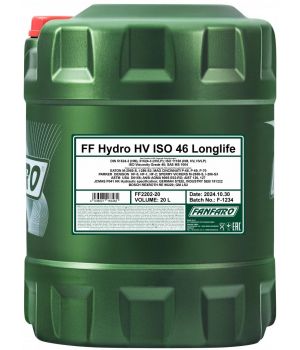 Гидравлическое масло FANFARO 2202 HYDRO HV ISO 46, 20л