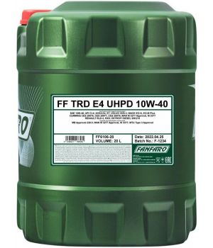 Моторное масло FANFARO 6106 TRD E4 UHPD 10W-40, 20л