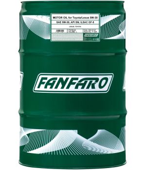 Моторное масло FANFARO 6708 PREMIUM MOTOR OIL FOR TOYOTA / LEXUS 5W-30, 60л