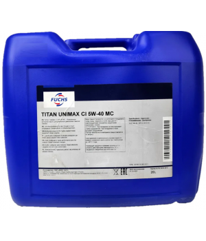 Моторное масло FUCHS Titan Unimax CI 5W-40 MC (RU) , 20л