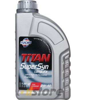 Моторное масло FUCHS Titan Supersyn Longlife 0W-40, 1л