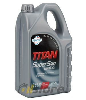 Моторное масло FUCHS Titan Supersyn Longlife 0W-40, 5л