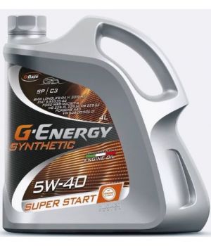 Моторное масло G-Energy Synthetic Super Start 5W-40, 4л