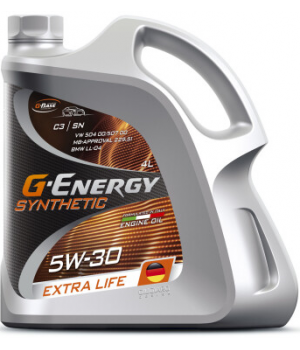 Моторное масло G-Energy Synthetic Extra Life 5W-30, 4л