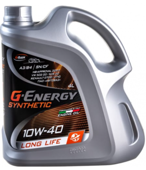 Моторное масло G-Energy Synthetic Long Life 10W-40, 4л