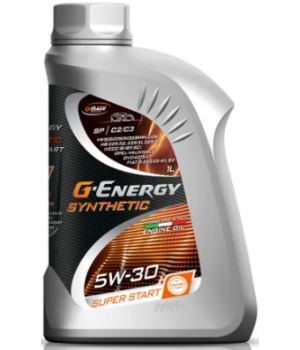 Моторное масло G-Energy Synthetic Super Start 5W-30, 1л
