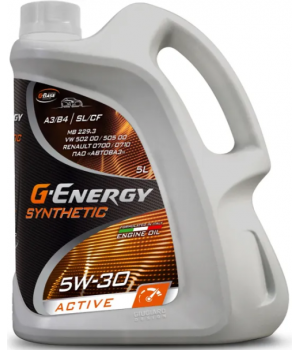 Моторное масло G-Energy Synthetic Active 5W-30, 5л