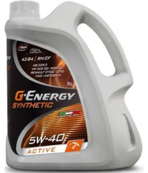 Моторное масло G-Energy Synthetic Active 5W-40, 5л