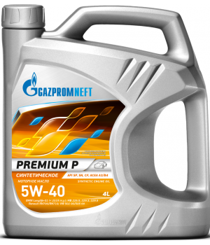 Моторное масло Gazpromneft Premium P 5W-40, 4л