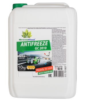 Антифриз зеленый GreenCool GC 2010 G11 (готовый), 10кг