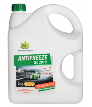 Антифриз зеленый GreenCool GC 2010 G11 (готовый), 5кг