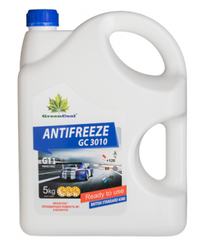 Антифриз синий GreenCool GC 3010 G11 (готовый), 5кг