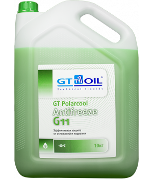 Антифриз готовый GT OIL GT PolarCool G11 зеленый, 10кг