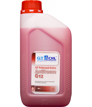 Антифриз готовый GT OIL GT PolarCool Extra G12 красный, 1кг
