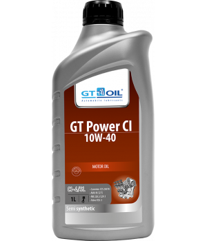Моторное масло GT OIL GT Power CI SAE 10W-40, 1л