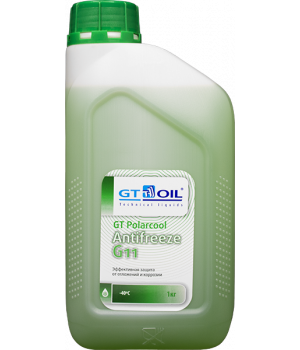 Антифриз готовый GT OIL GT PolarCool G11 зеленый, 1кг