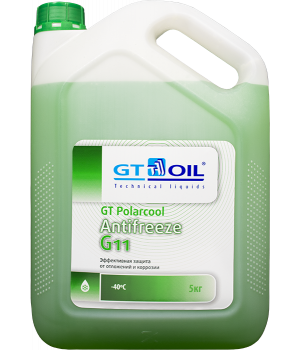 Антифриз готовый GT OIL GT PolarCool G11 зеленый, 5кг