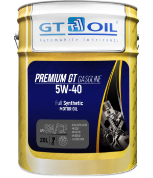 Моторное масло GT OIL Premium GT Gasoline 5W-40 SN SM/CF, 20л
