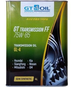 Трансмиссионное масло GT OIL GT Transmission FF 75W-85 GL-4, 4л