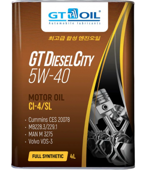 Моторное масло GT OIL GT Diesel City 5W-40, 4л