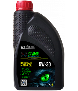 Моторное масло GT OIL GT Max 5W-30 SN/CF, 1л