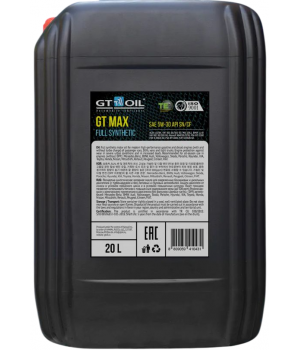 Моторное масло GT OIL GT Max 5W-30 SN/CF, 20л