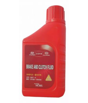 Тормозная жидкость Hyundai/Kia Brake and Clutch Fluid DOT-3, 0.5л