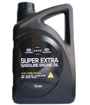 Моторное масло Hyundai/Kia Super Extra Gasoline 5W-30 SL/GF-3, 4л