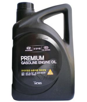 Моторное масло Hyundai/Kia Premium Gasoline 5W-20 SL/GF-3, 4л