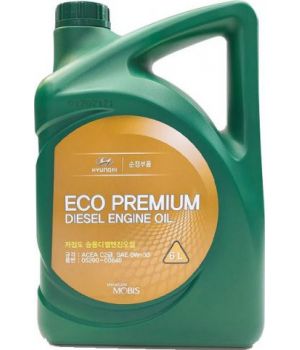 Моторное масло Hyundai/Kia Eco Premium Diesel Engine Oil 0W-30, 6л