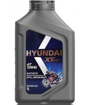 Моторное масло для мотоциклетных двигателей HYUNDAI XTeer 4T 10W-40, 1л