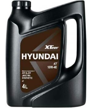 Моторное масло для мотоциклетных двигателей HYUNDAI XTeer 4T 10W-40, 4л