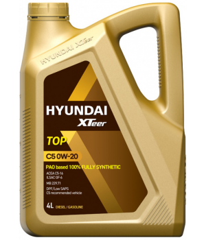 Моторное масло HYUNDAI XTeer TOP C5 0W-20 (NEW), 4л