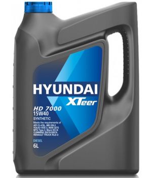 Моторное масло HYUNDAI XTeer HD 7000 15W-40 CI-4, 6л