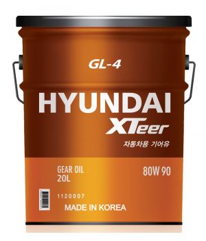 Трансмиссионное масло HYUNDAI XTeer Gear Oil-4 80W-90, 20л