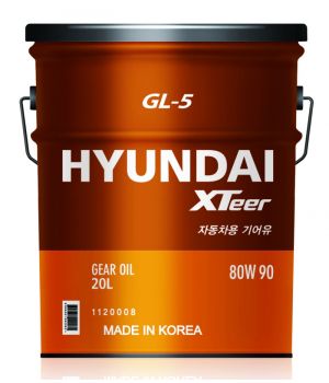 Трансмиссионное масло HYUNDAI XTeer Gear Oil-5 80W-90, 20л