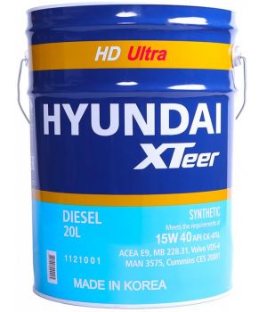 Моторное масло HYUNDAI XTeer HD Ultra 15W-40 CJ-4, 20л
